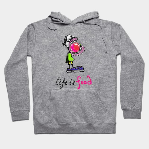 life is food Hoodie by selllgun